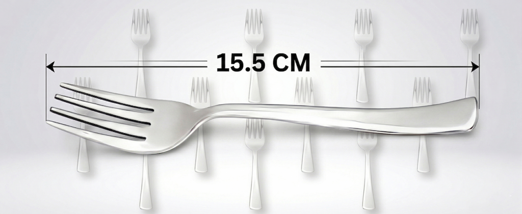WEKTU Premium 12 Pcs Stainless Steel Fork Set – 15.5cm Food-Grade Dinner Forks with High-Gloss Mirror Finish
