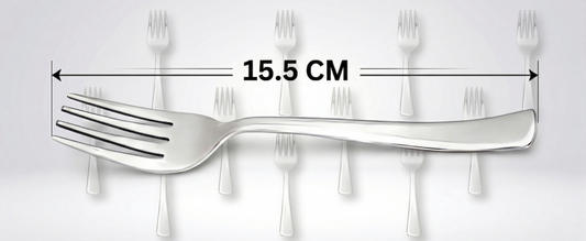 WEKTU Premium 12 Pcs Stainless Steel Fork Set – 15.5cm Food-Grade Dinner Forks with High-Gloss Mirror Finish