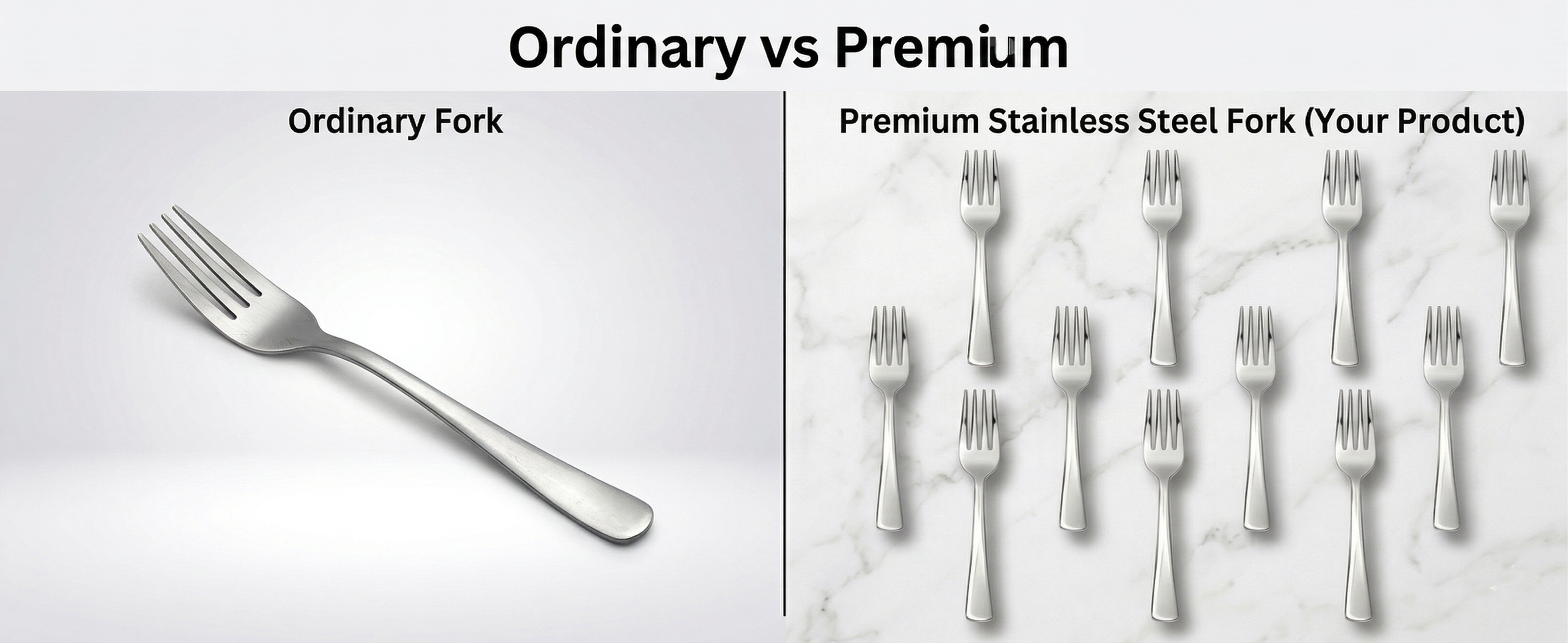WEKTU Premium 12 Pcs Stainless Steel Fork Set – 15.5cm Food-Grade Dinner Forks with High-Gloss Mirror Finish