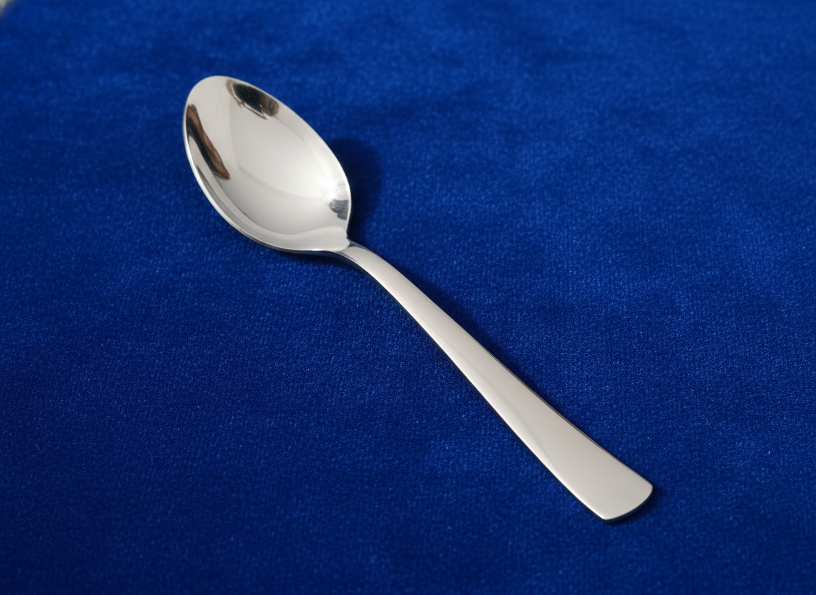 WEKTU Premium 12 Pcs Stainless Steel Dinner Spoon Set – 15.5cm Heavy Gauge Dessert Spoons with High-Gloss Mirror Finish
